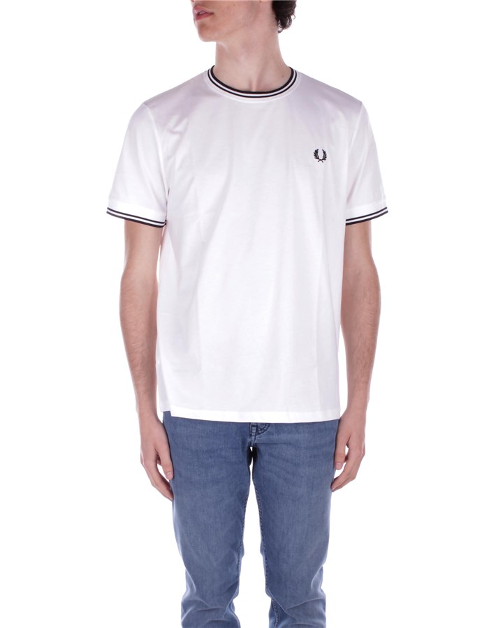 FRED PERRY T-shirt Manica Corta M1588 White