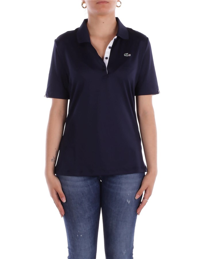 LACOSTE Maniche Corte Blu