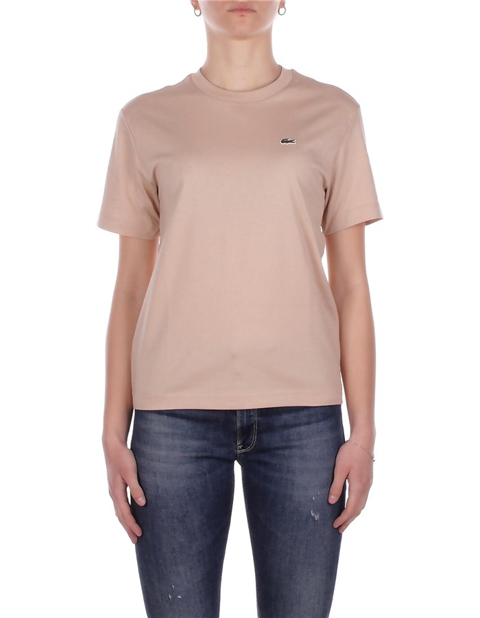 LACOSTE T-shirt Beige