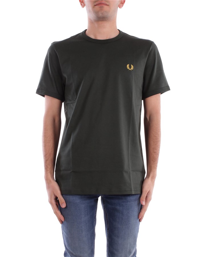 FRED PERRY Manica Corta Green