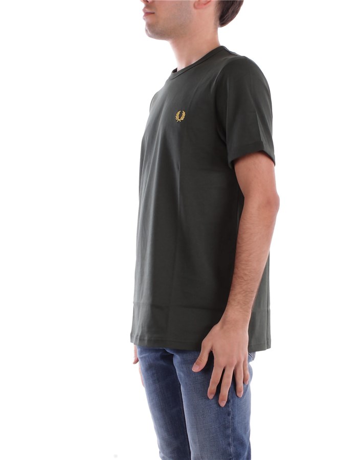 FRED PERRY Manica Corta Green