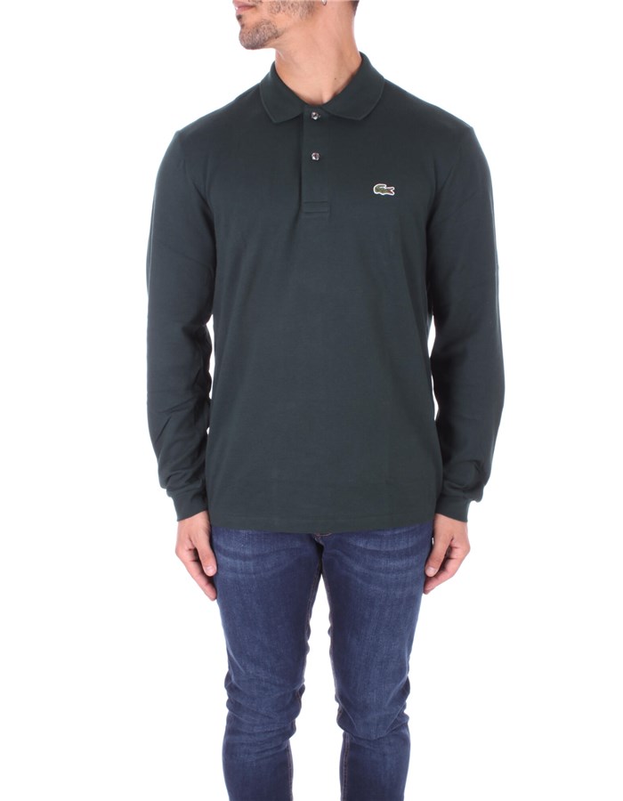 LACOSTE  Long sleeves English green