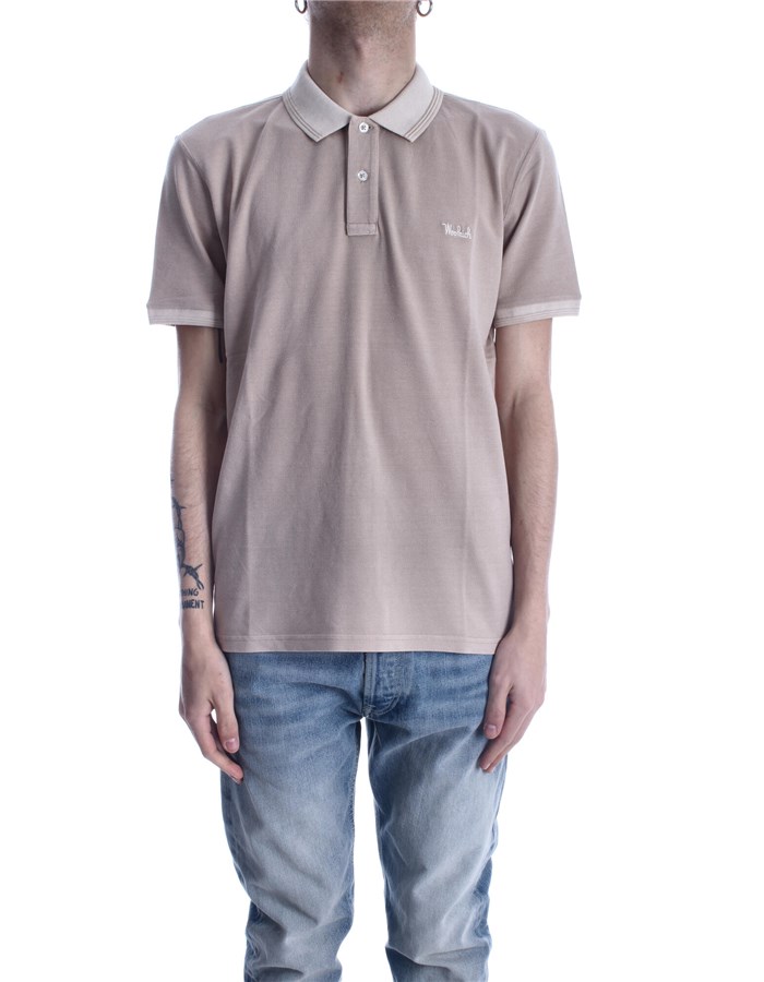 WOOLRICH Short sleeves Sand