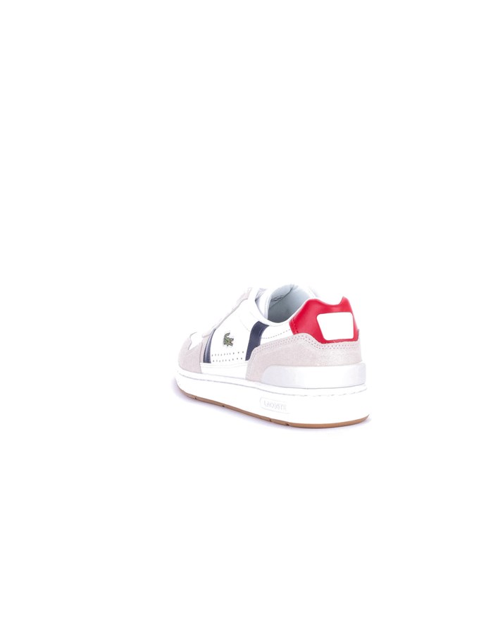 LACOSTE  low White blue red