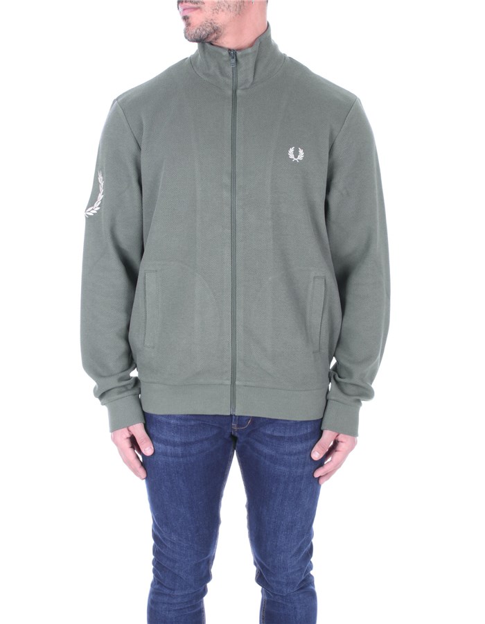 FRED PERRY Con Zip Green