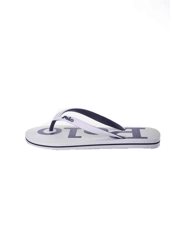 RALPH LAUREN Flops White Navy