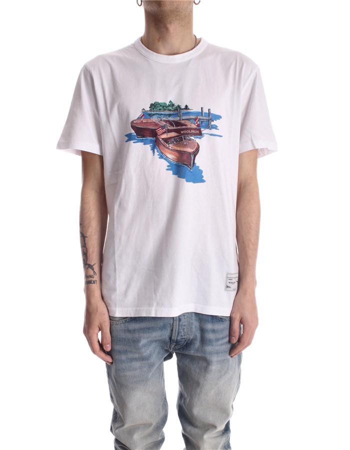 WOOLRICH Short sleeve white
