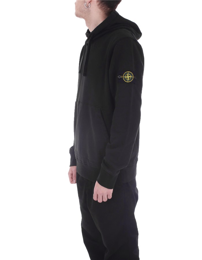 STONE ISLAND Hoodies Black