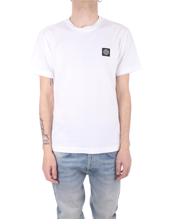 STONE ISLAND Short sleeve white