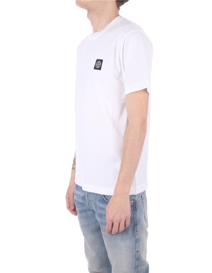 STONE ISLAND Short sleeve white