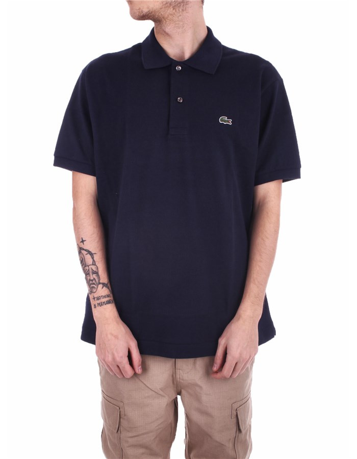 LACOSTE Short sleeves Marine blue