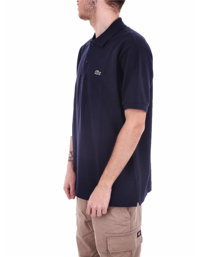 LACOSTE Short sleeves Marine blue