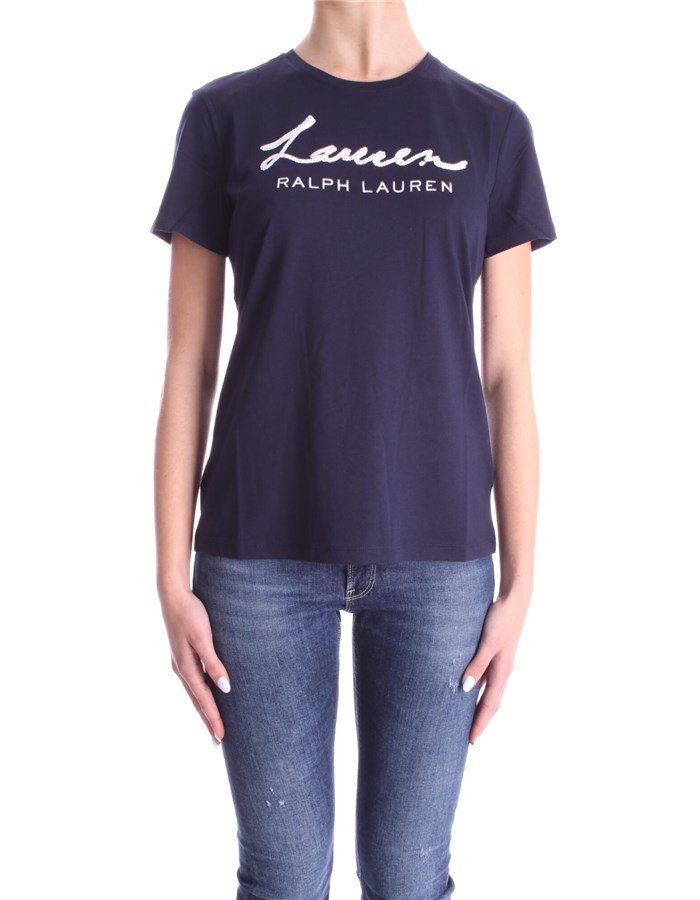 RALPH LAUREN Short sleeve French navy