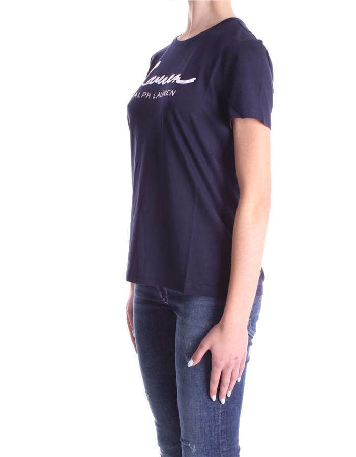RALPH LAUREN Short sleeve French navy