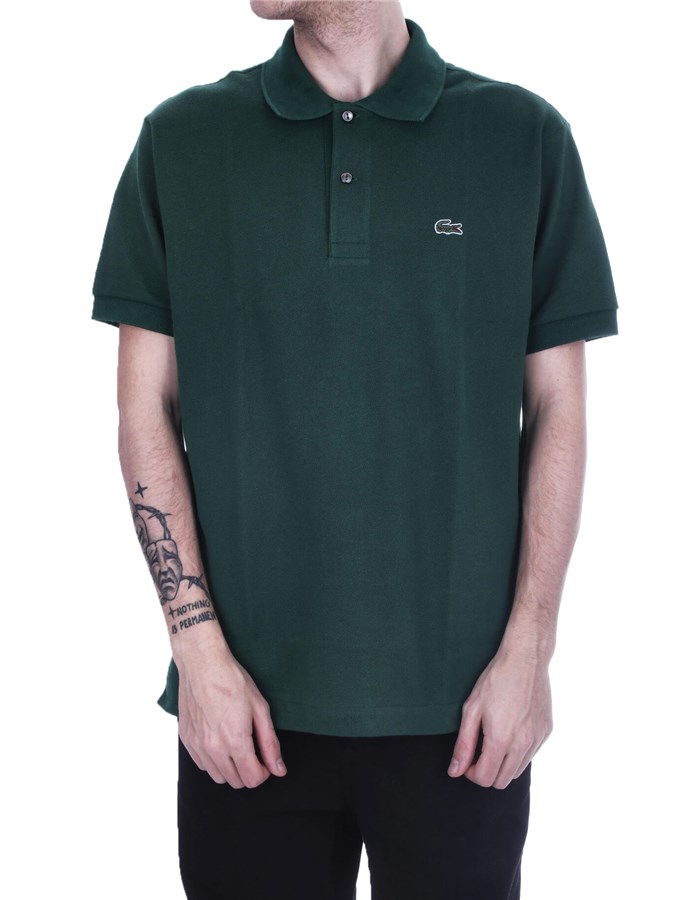 LACOSTE Short sleeves English green