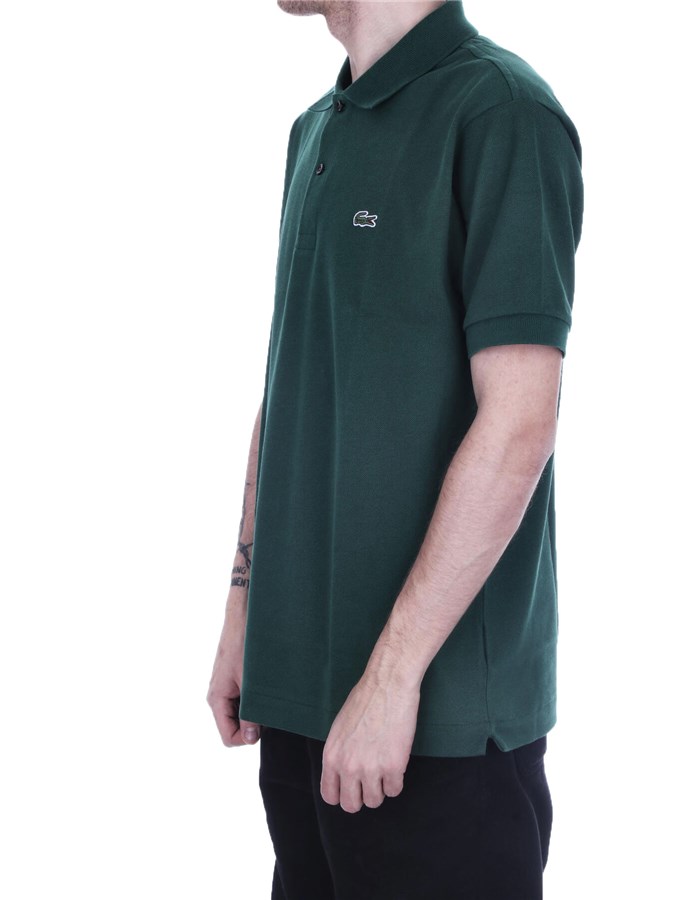LACOSTE Short sleeves English green