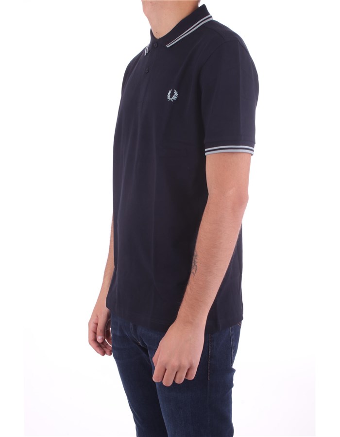 FRED PERRY Short sleeves Blue Navy