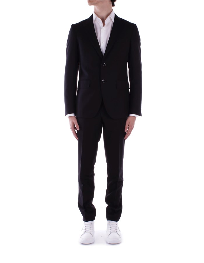 COSTUME NATIONAL Single-breasted suits Black