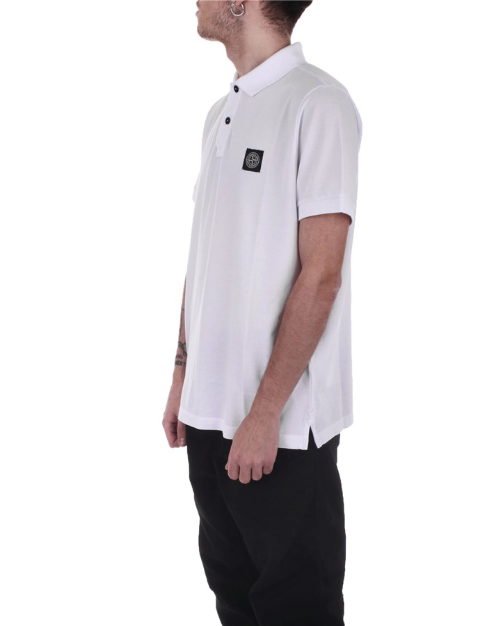 STONE ISLAND Short sleeves white