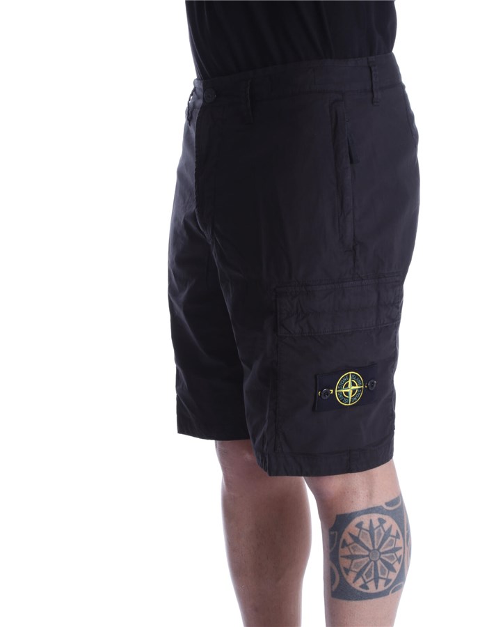 STONE ISLAND bermuda Black