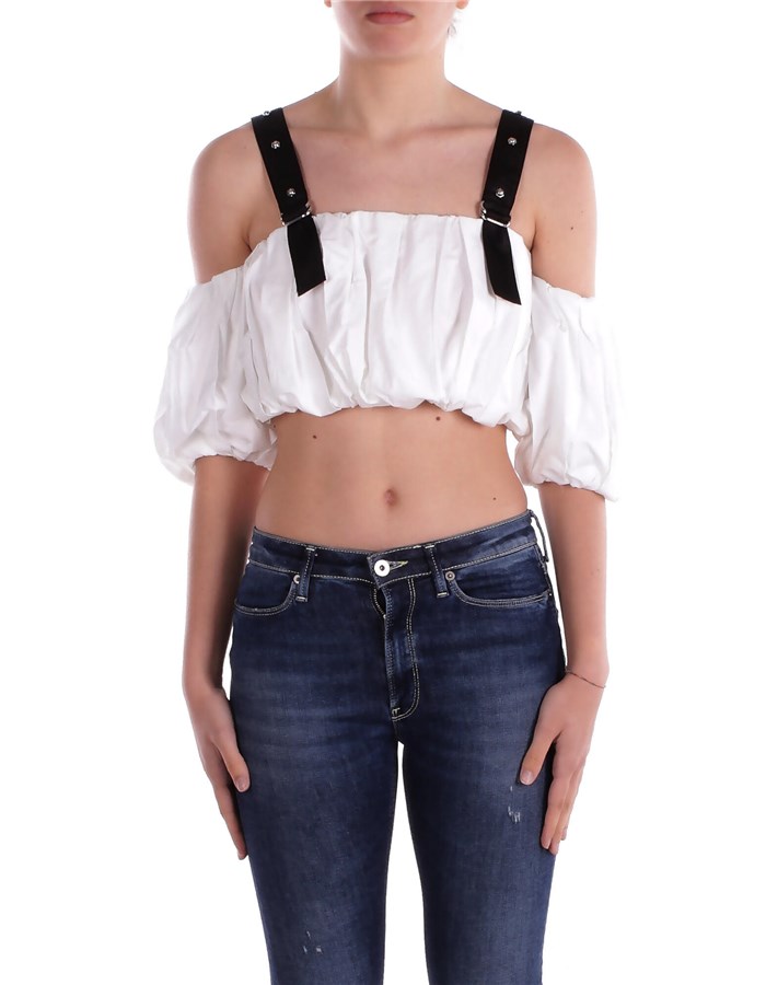 PINKO  Sleeveless White black