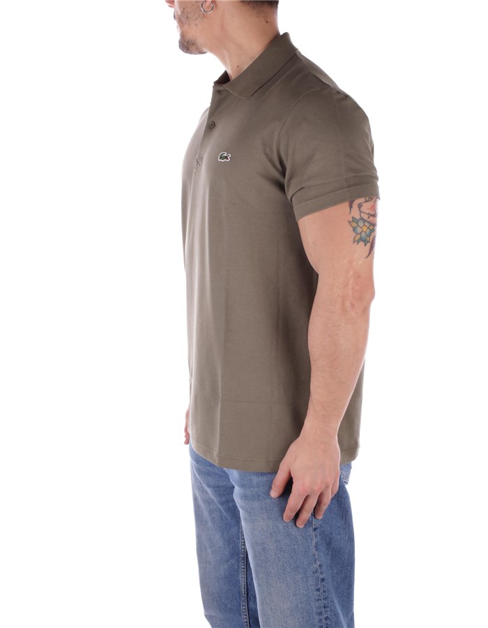 LACOSTE Short sleeves Gray