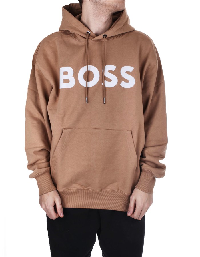 BOSS Hoodies Beige