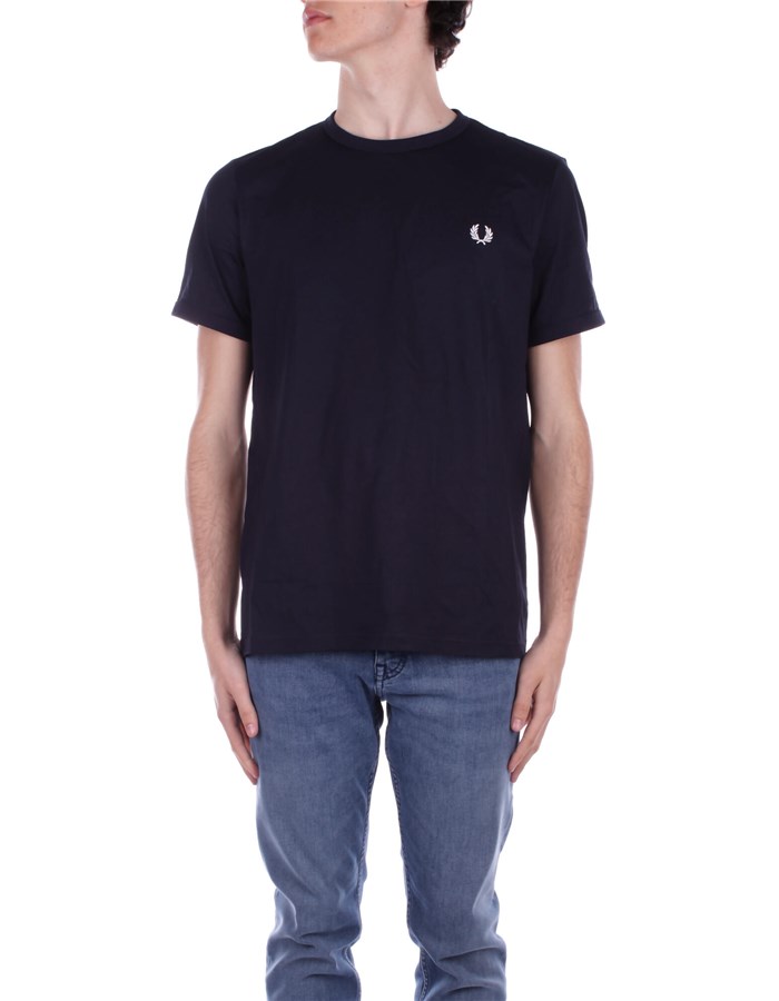 FRED PERRY T-shirt Manica Corta M3519 Navy