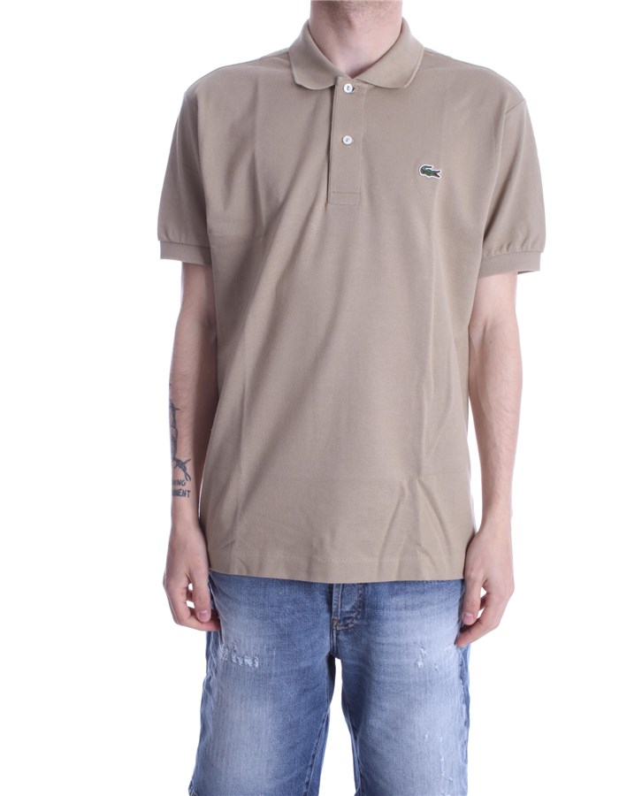LACOSTE Polo shirt Short sleeves 1212 Beige