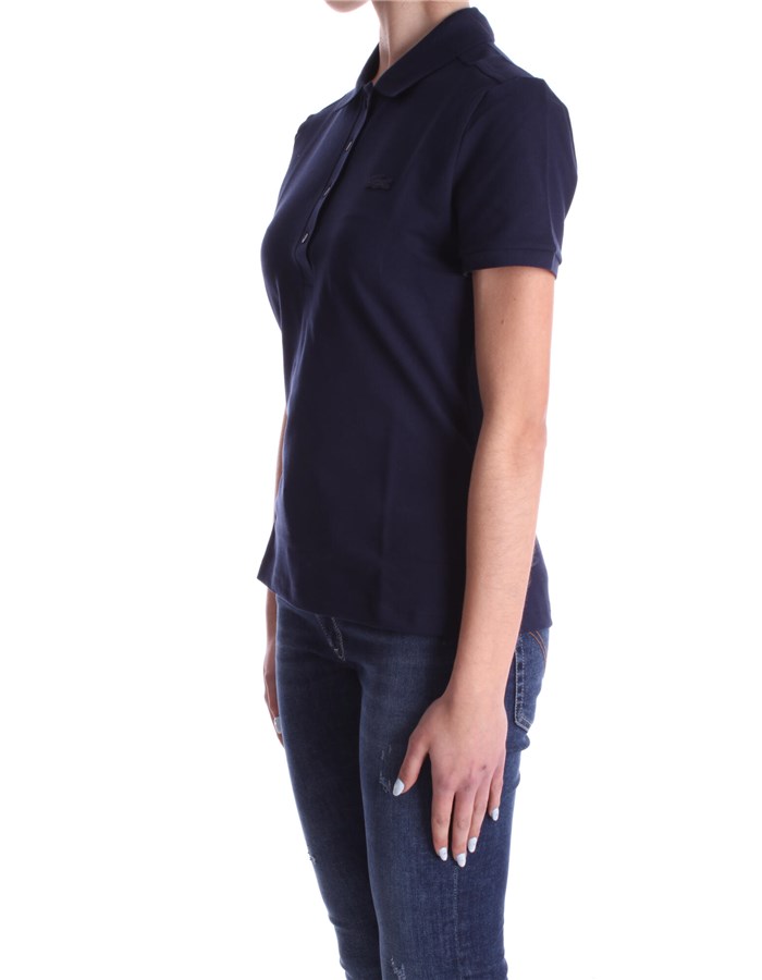 LACOSTE Short sleeves Blue