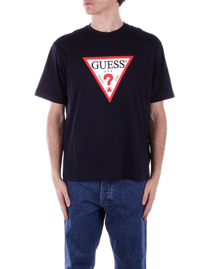 GUESS Short sleeve Blue