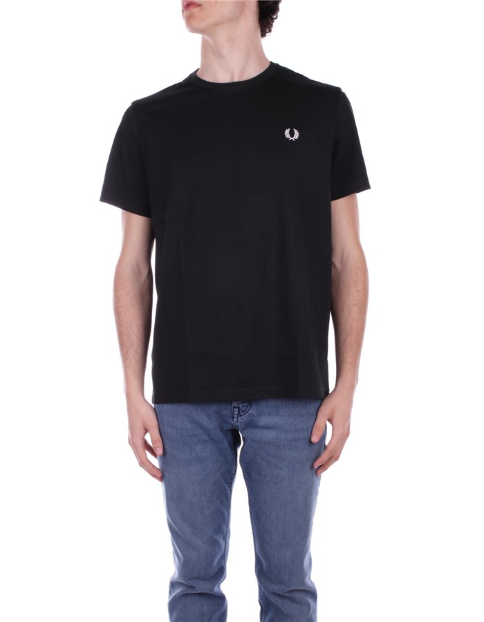 FRED PERRY Manica Corta Black