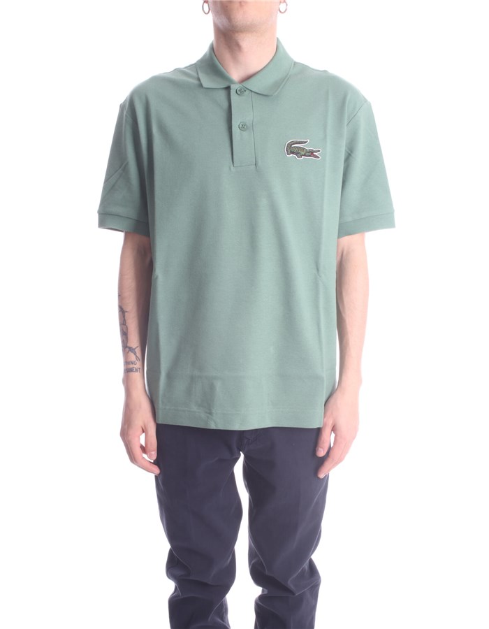 LACOSTE Short sleeves Green