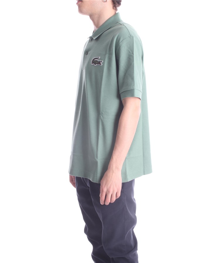 LACOSTE Short sleeves Green