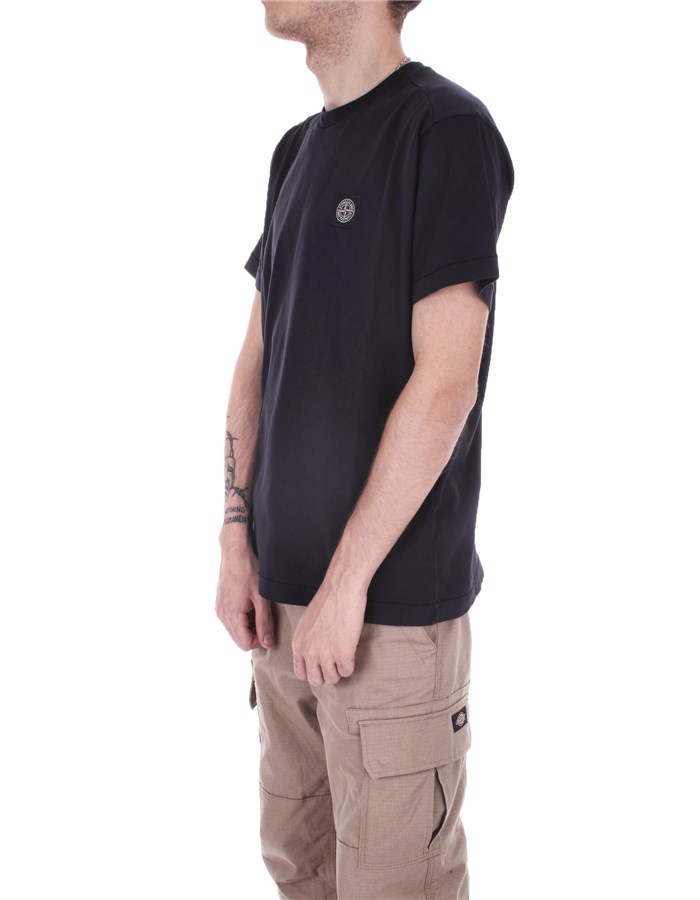STONE ISLAND Short sleeve Blue Navy