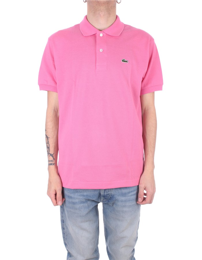 LACOSTE Short sleeves fuchsia