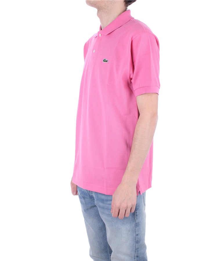 LACOSTE Short sleeves fuchsia