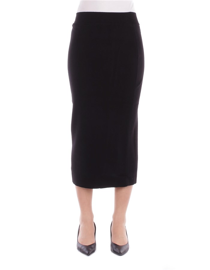 ALPHA STUDIO Gonne Midi 202502AD 4013M Nero