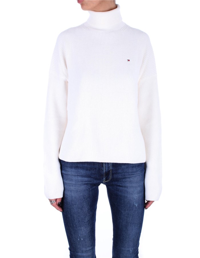 TOMMY HILFIGER Collo Alto Bianco