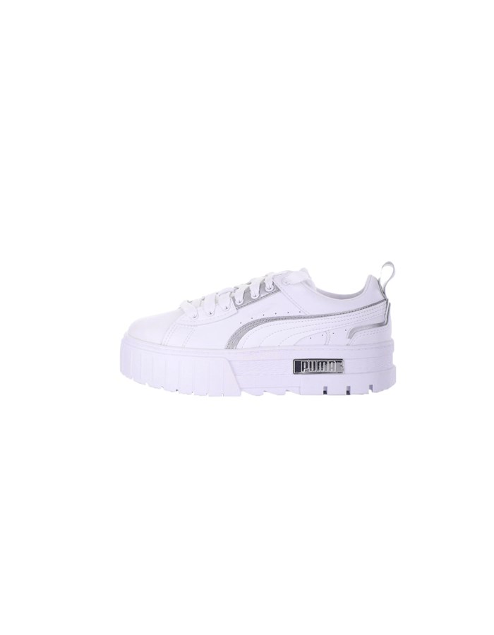 PUMA SELECT  low White silver