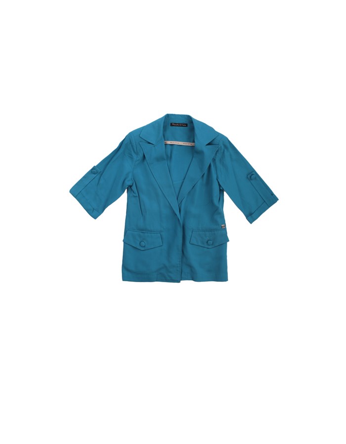 MANILA GRACE Blazer Turquoise