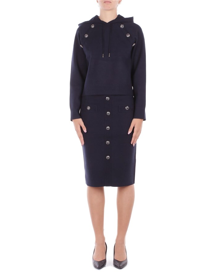 BLUGIRL BLUMARINE Con Cappuccio Deep blu