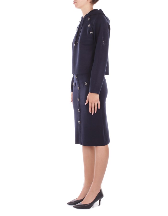 BLUGIRL BLUMARINE Con Cappuccio Deep blu