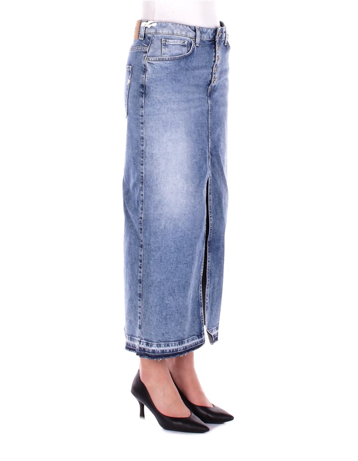 DONDUP Gonne Denim Donna G579DSK297IS1W 5 