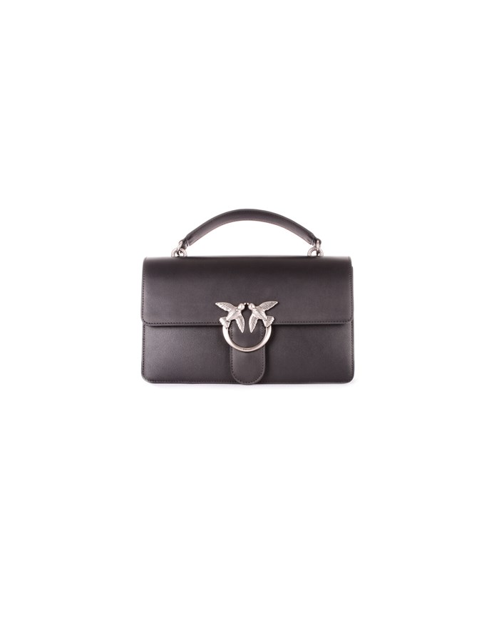 PINKO Hand Bags Black silver