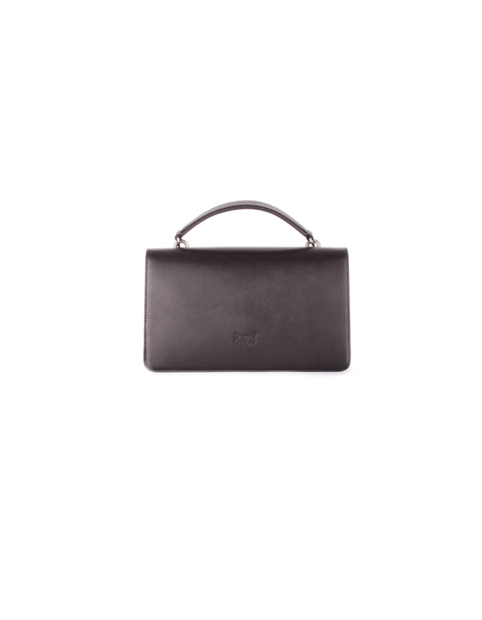 PINKO Hand Bags Black silver