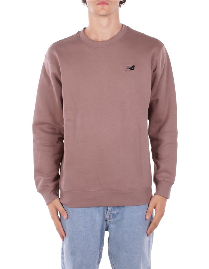 NEW BALANCE Felpe Girocollo Cioccolato