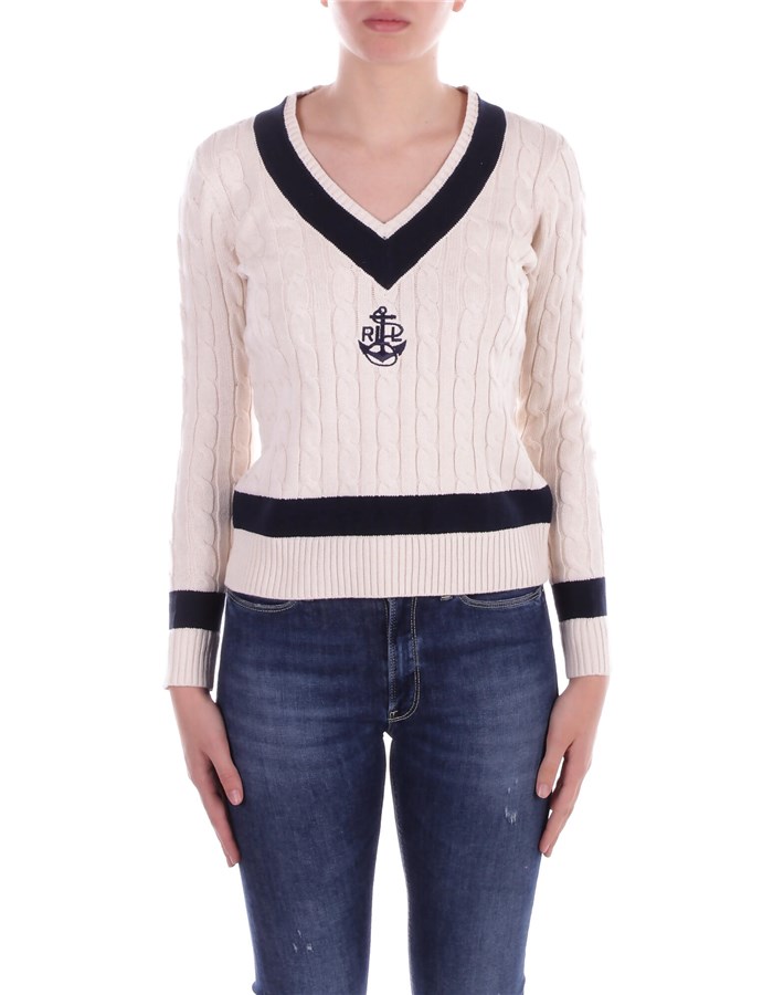 RALPH LAUREN V-neck  Cream