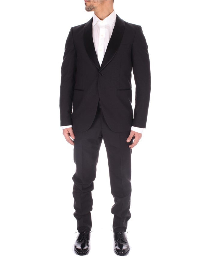 EMPORIO ARMANI Single-breasted suits Black