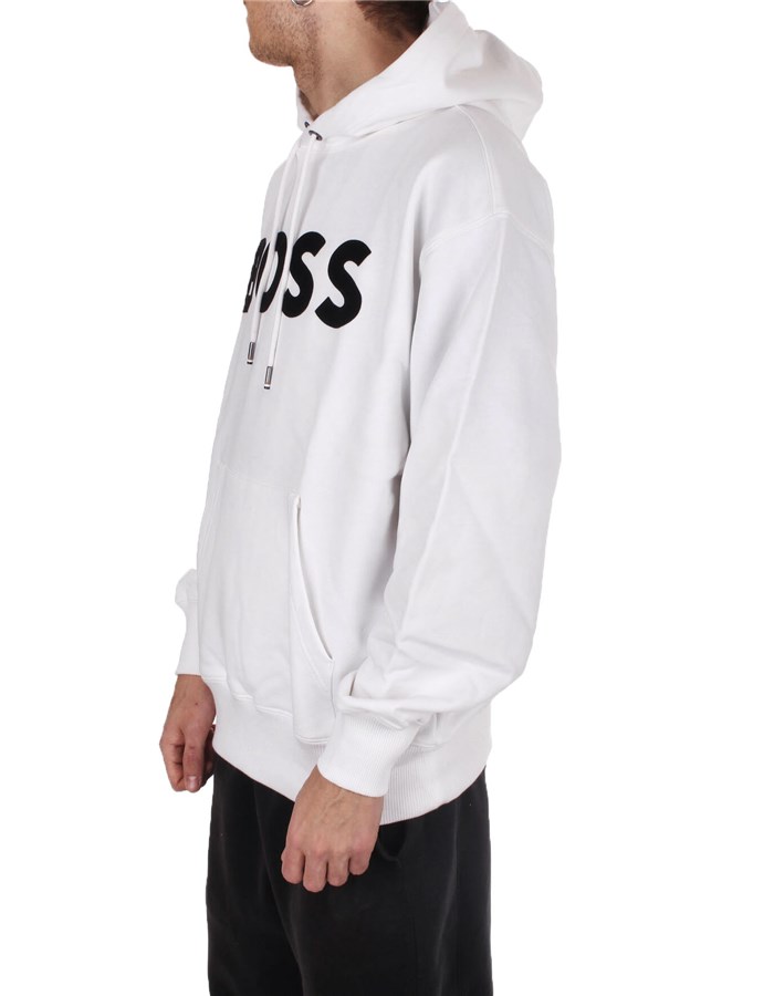 BOSS Hoodies white